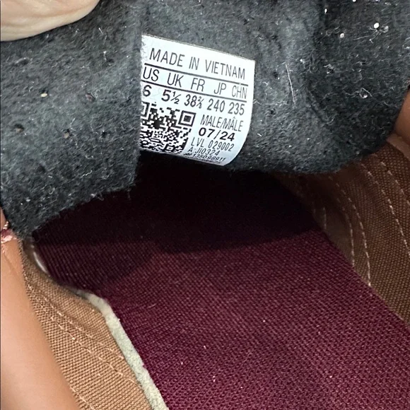 Adidas Gazelle Maroon and Cream Sneakers - Picture 7 of 7